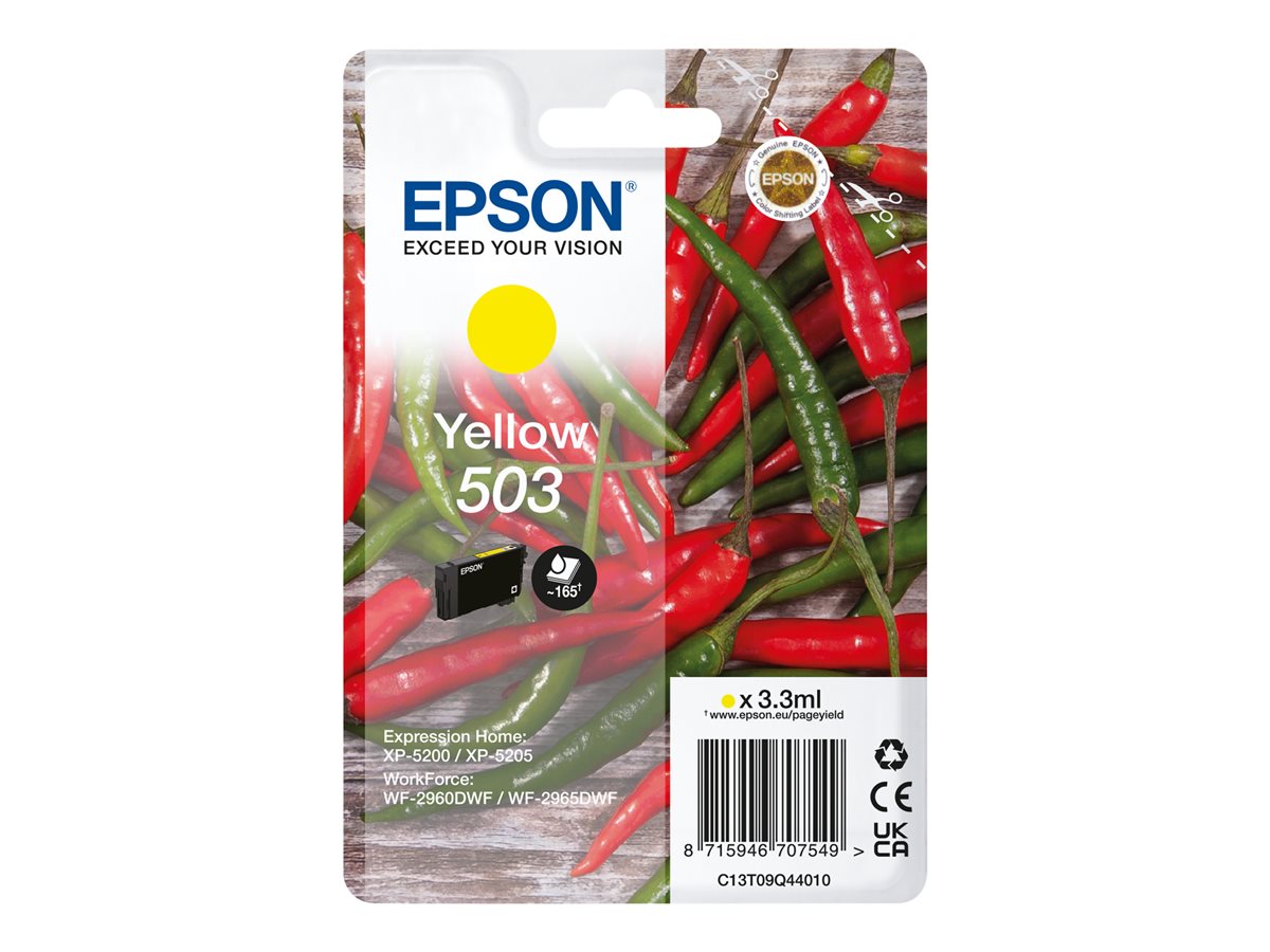 Cartouche d'encre jaune d'origine Epson 503 - C13T09Q44010