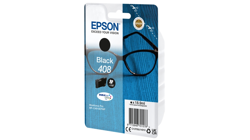 ✓ Cartouche encre Epson 408 noir (C13T09J14010) couleur Noir en stock -  123CONSOMMABLES