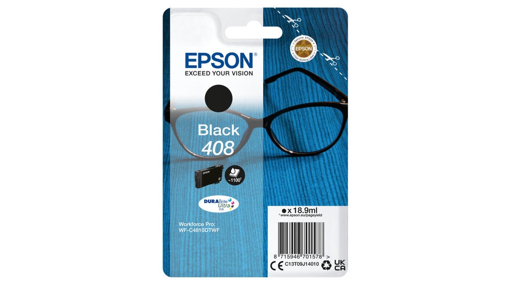Cartouche encre Epson 408 noir (C13T09J14010)