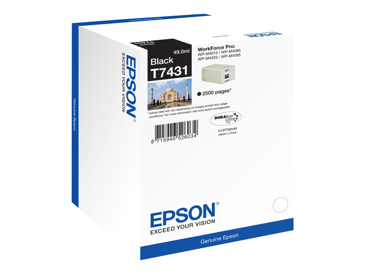 Epson Cartouche encre noire T7431 - C13T74314010