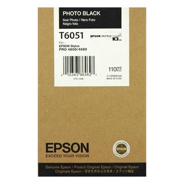 Epson cartouche encre T6051 (C13T605100) noir photo