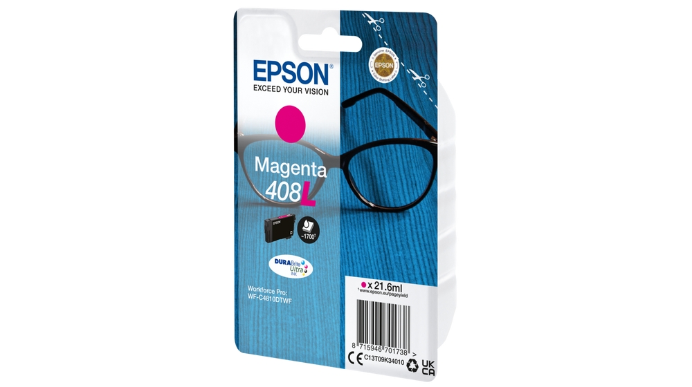 Cartouche encre Epson 408L Magenta (C13T09K34010)