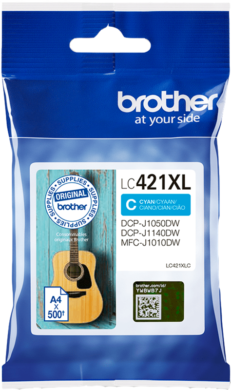 Brother LC-421XLC (LC421XLC) Cartouche d'encre Cyan