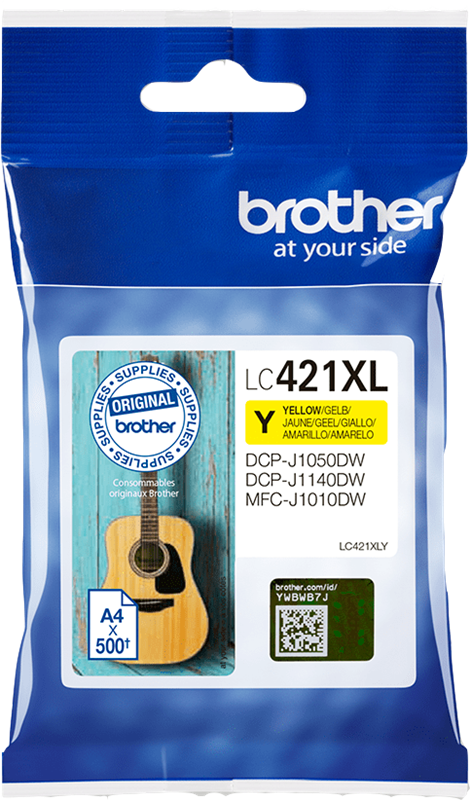 Brother LC-421XLY (LC421XLY) Cartouche d'encre Jaune