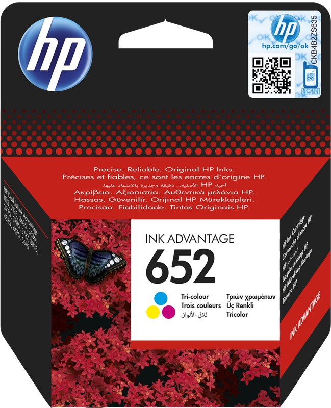 HP cartouche encre HP 652 (F6V24AE) couleur