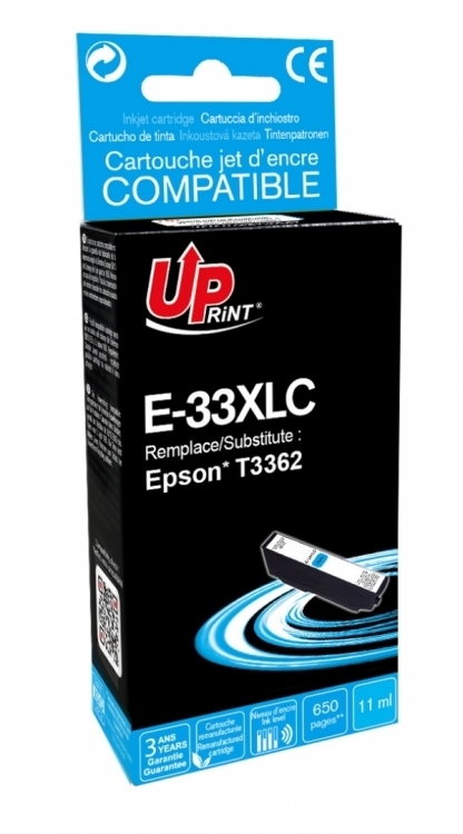 Cartouche encre UPrint compatible EPSON 33XL cyan