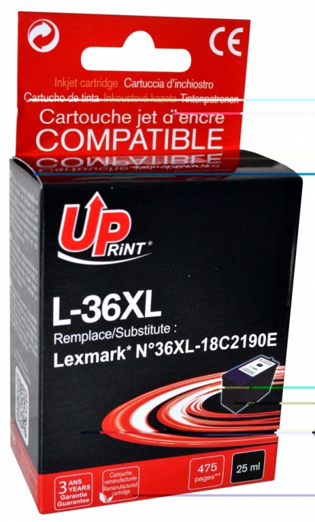 Cartouche compatible LEXMARK 36XL noire