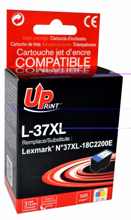 Cartouche compatible LEXMARK 37XL couleur