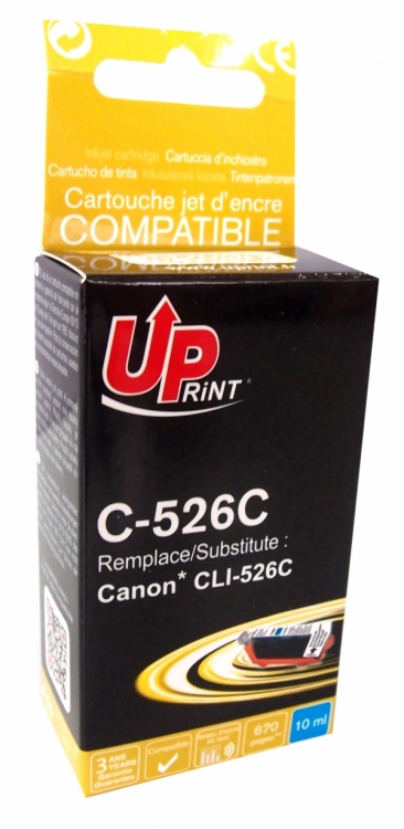 Cartouche encre UPrint compatible CANON CLI-526 cyan