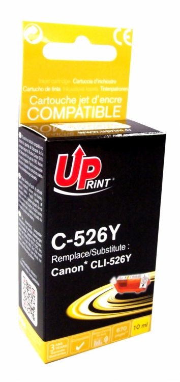 Cartouche encre UPrint compatible CANON CLI-526 jaune