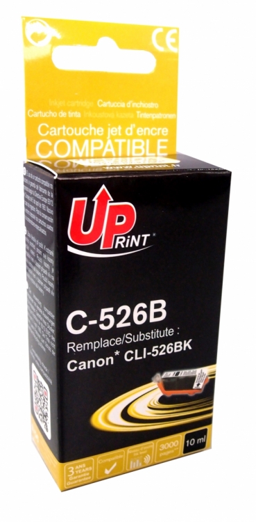 Cartouche encre UPrint compatible CANON CLI-526 noir