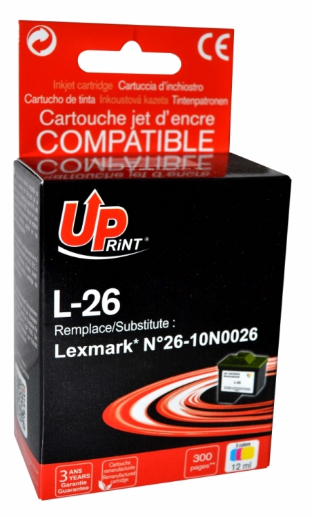 Cartouche compatible LEXMARK 26 couleur