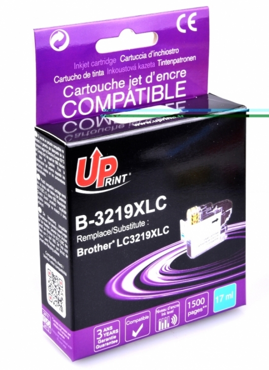 CARTOUCHE D'ENCRE COMPATIBLE BROTHER LC3219XLC LC 3217 CYAN