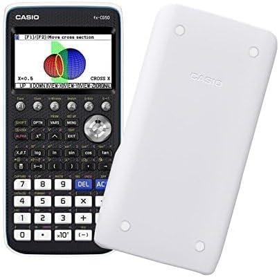 Casio FX-CG50 Calculatrice scientifique graphique 3D - Écran couleur 8 lignes - Graphiques 3D, dynamique, statistiques - Alimenté par batterie