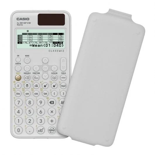 Casio Iberia Classwiz FX-991 SP Calculatrice Scientifique Écran LCD 12 Chiffres - Plus de 560 Fonctions - Housse de Protection - Couleur Blanc