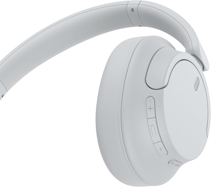Casque Bluetooth 5.2 Sony WH-CH720 avec microphone intégré - Arceau réglable - Connectivité multipoint - Filaire et sans fil - Oreillettes rotatives - Jusqu'à 50 h d'autonomie - Blanc