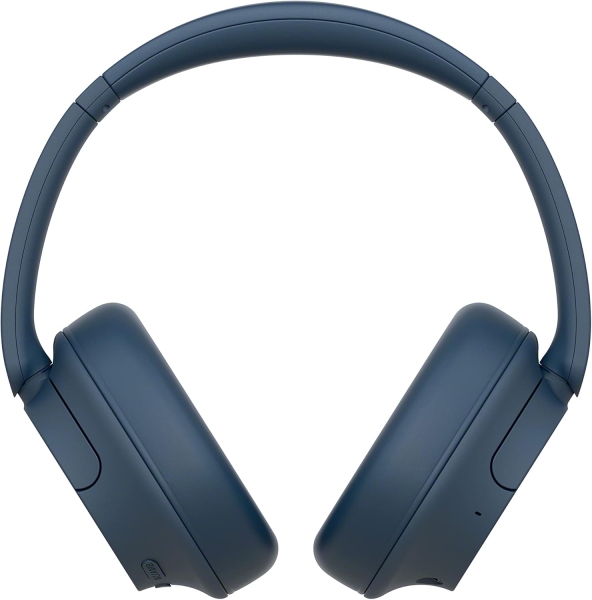 Casque Bluetooth 5.2 Sony WH-CH720 avec microphone intégré - Bandeau réglable - Connectivité multipoint - Filaire et sans fil - Oreillettes rotatives - Jusqu'à 50 h d'autonomie - Bleu