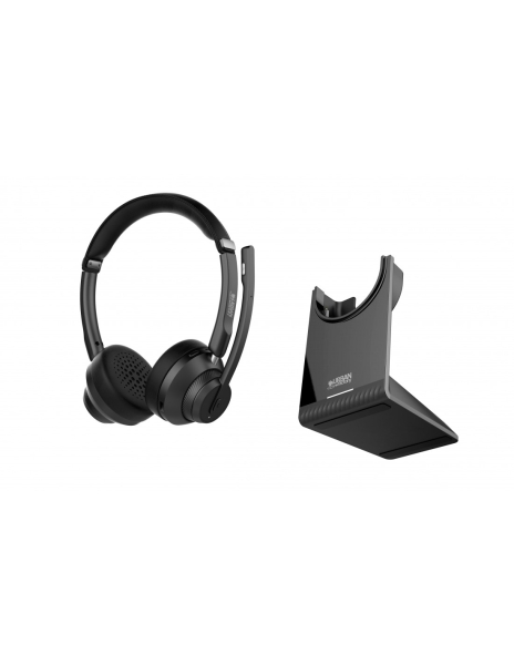 Casque Bluetooth 5.2 Urban Factory Movee Pro - Support de charge - Microphone avec réduction du bruit ambiant - Noir
