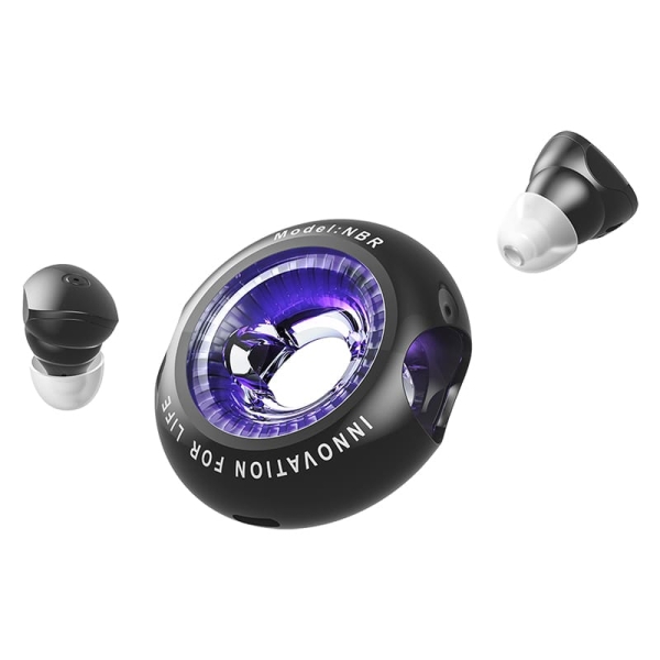 Casque Bluetooth 5.3 Vention Tiny T17 avec étui de chargement – True Wireless – Autonomie 6 h – LED – Noir