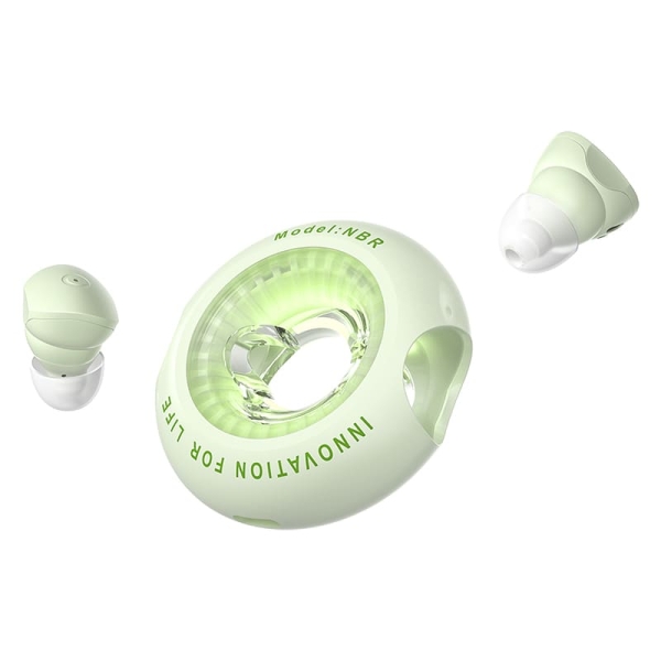 Casque Bluetooth 5.3 Vention Tiny T17 avec étui de chargement - True Wireless - Autonomie 6 h - LED - Vert