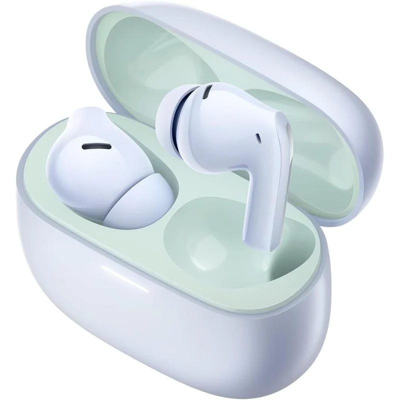 Casque Bluetooth 5.3 Xiaomi Redmi Buds 5 Pro - Suppression du bruit avec AI + 3 microphones - Connectivité intelligente - Contrôle tactile - Couleur blanc/vert