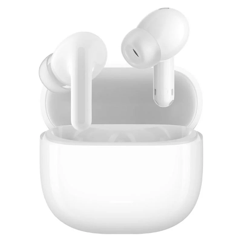 Casque Bluetooth 5.3 Xiaomi Redmi Buds 6 Lite - Microphone intégré - Suppression active du bruit - Autonomie jusqu'à 7h - Contrôle tactile - Couleur blanche