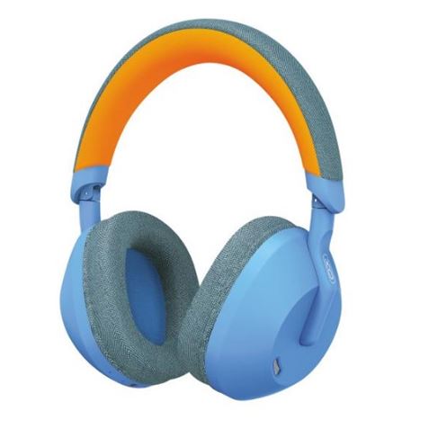 Casque Bluetooth 5.3 XO BE49 - Bandeau et coussinets confortables en tissu - Microphone intégré - Bleu