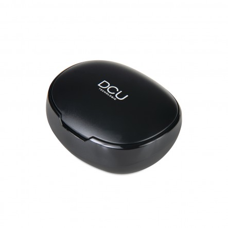 Casque Bluetooth DCU Tecnologic - Son de haute qualité - Jusqu'à 30H d'utilisation avec le boîtier de chargement - Connexion sans fil jusqu'à 10m - Design confortable et élégant - Couleur noire