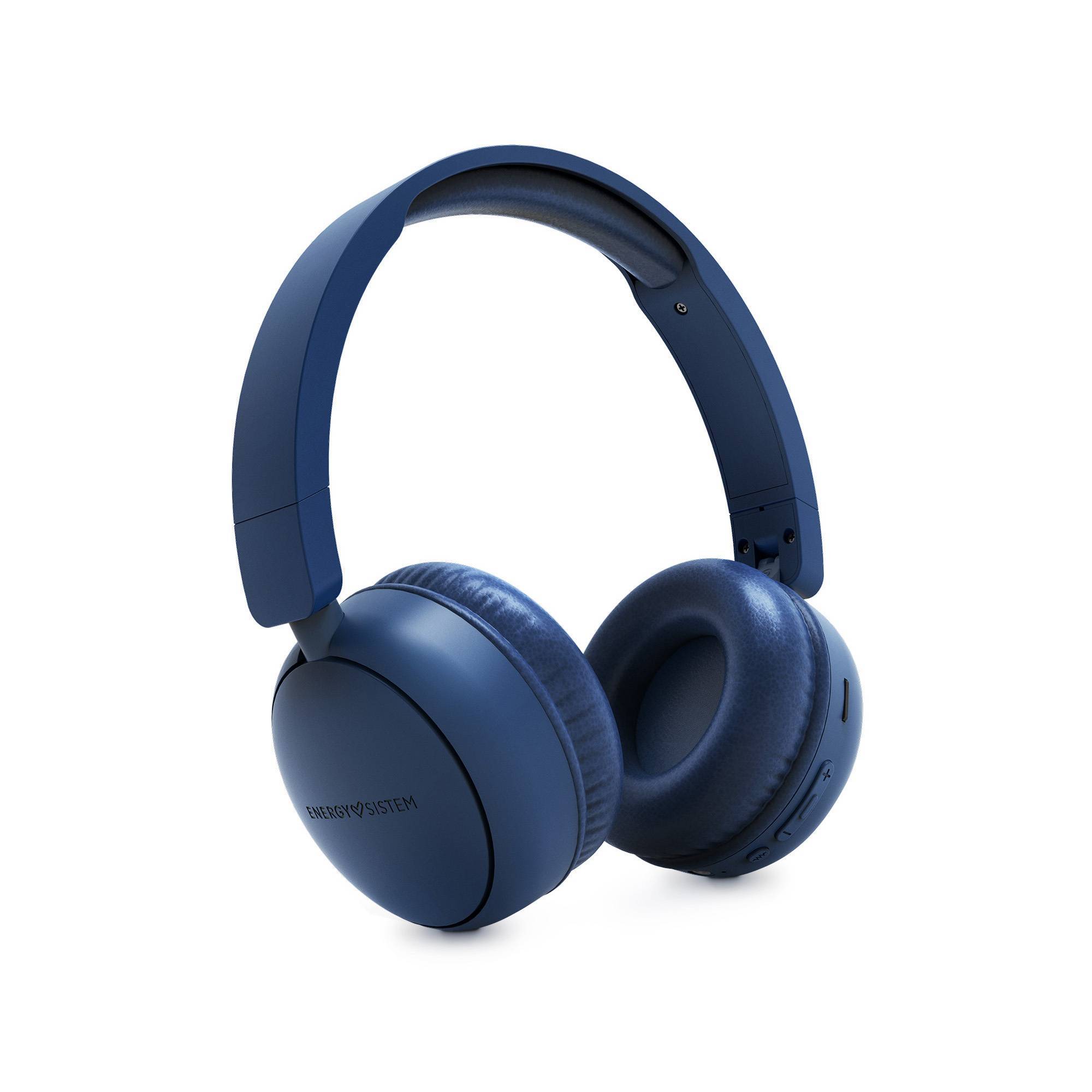 Casque Bluetooth Energy Sistem avec Radio FM - Plastique 100% Recyclé - Lecteur MP3 et MicroSD - Couleur Bleu