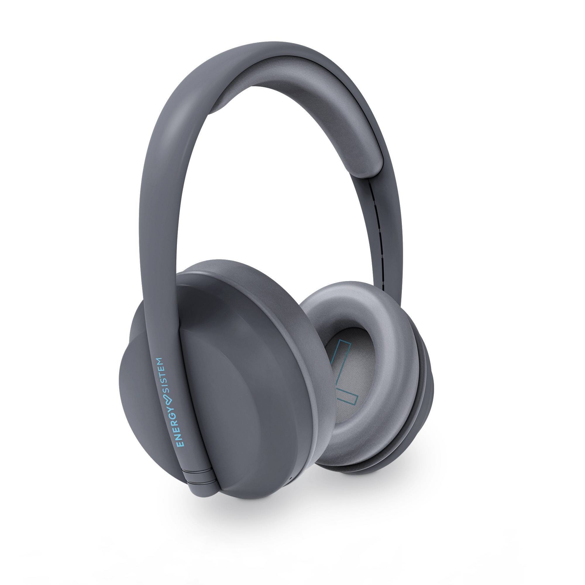 Casque Bluetooth Energy Sistem Hoshi Eco - Plastique 100% recyclé - Batterie 23h - Arceau réglable - Basses profondes - Assistant vocal - Couleur Gris