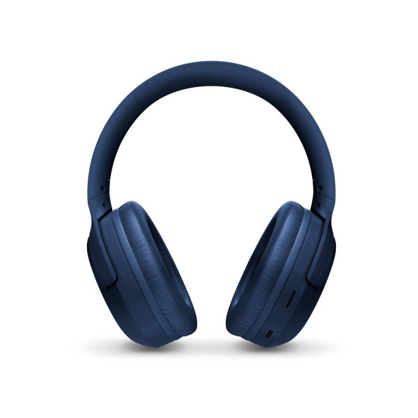 Casque Bluetooth Energy Sistem Rizz - Connexion multipoint - ANC - Jusqu'à 50 h d'autonomie - Basses profondes - Bandeau rembourré réglable - Assistant vocal - Bleu marine