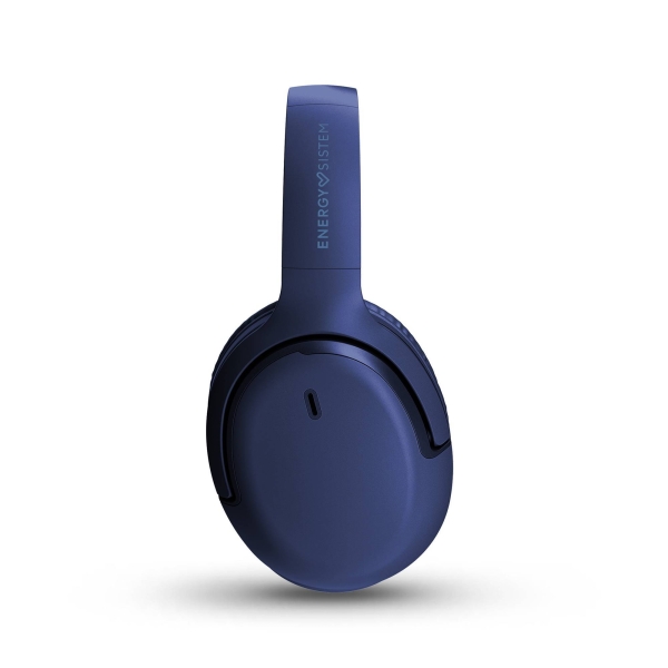 Casque Bluetooth Energy Sistem Rizz - Connexion multipoint - ANC - Jusqu'à 50 h d'autonomie - Basses profondes - Bandeau rembourré réglable - Assistant vocal - Bleu marine