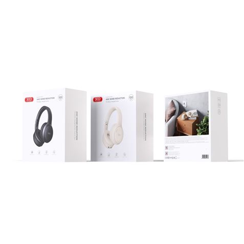 Casque Bluetooth XO 5.3 ANC - Haut-parleur 40 mm - Batterie 1000Mah - Jusqu'à 115 heures de musique - Réduction du bruit - Couleur blanche