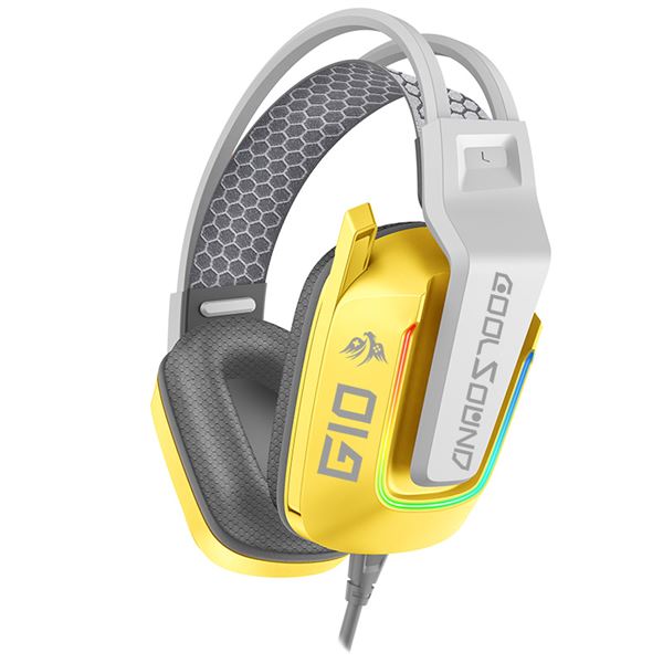 Casque de jeu Coolsound G10 - Compatible avec XBOX, PS5, PS4, Switch et PC - Jaune