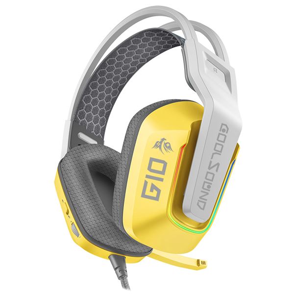 Casque de jeu Coolsound G10 - Compatible avec XBOX, PS5, PS4, Switch et PC - Jaune