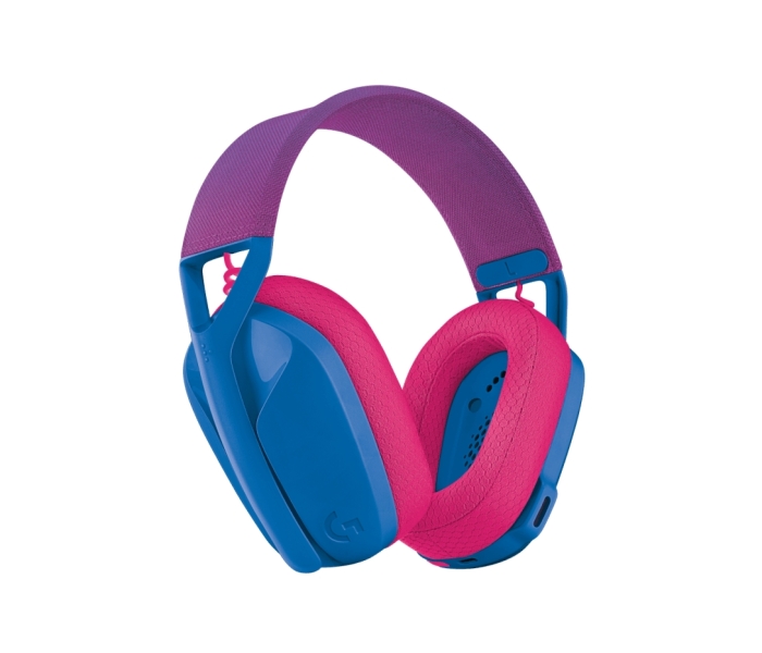 Casque de jeu sans fil Logitech G435 - Bandeau réglable - Bluetooth LightSpeed - 2 microphones - Bleu et framboise