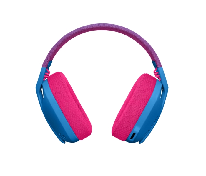 Casque de jeu sans fil Logitech G435 - Bandeau réglable - Bluetooth LightSpeed - 2 microphones - Bleu et framboise