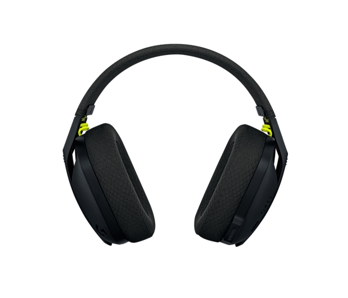 Casque de jeu sans fil Logitech G435 - Bandeau réglable - Bluetooth LightSpeed - 2 microphones - Noir et jaune fluo