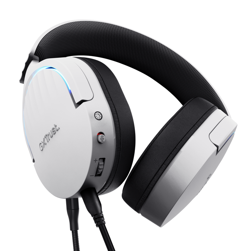 Casque de jeu Trust GXT490 Fayzo - USB 7.1 - Blanc