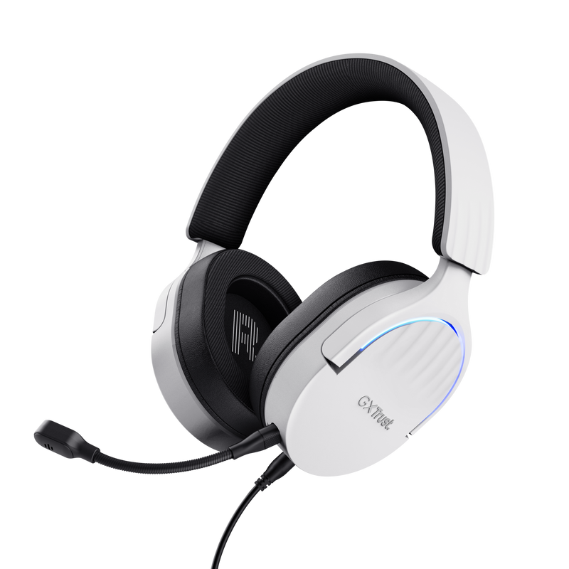 Casque de jeu Trust GXT490 Fayzo - USB 7.1 - Blanc