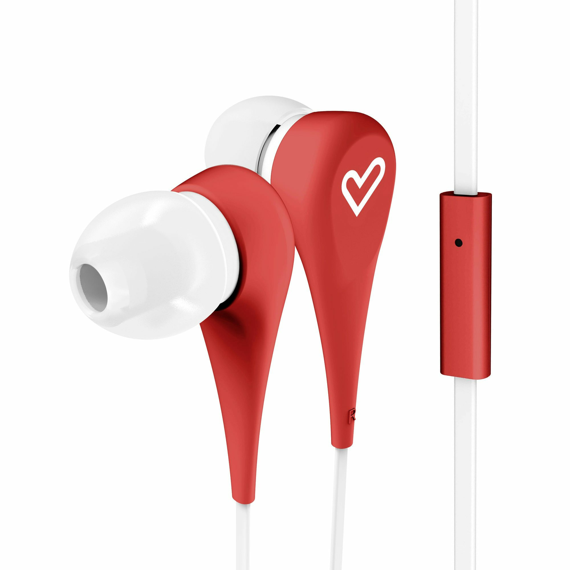 Casque Energy Sistem Style 1+ - Microphone - Contrôle de conversation - Câble plat - Couleur Rouge