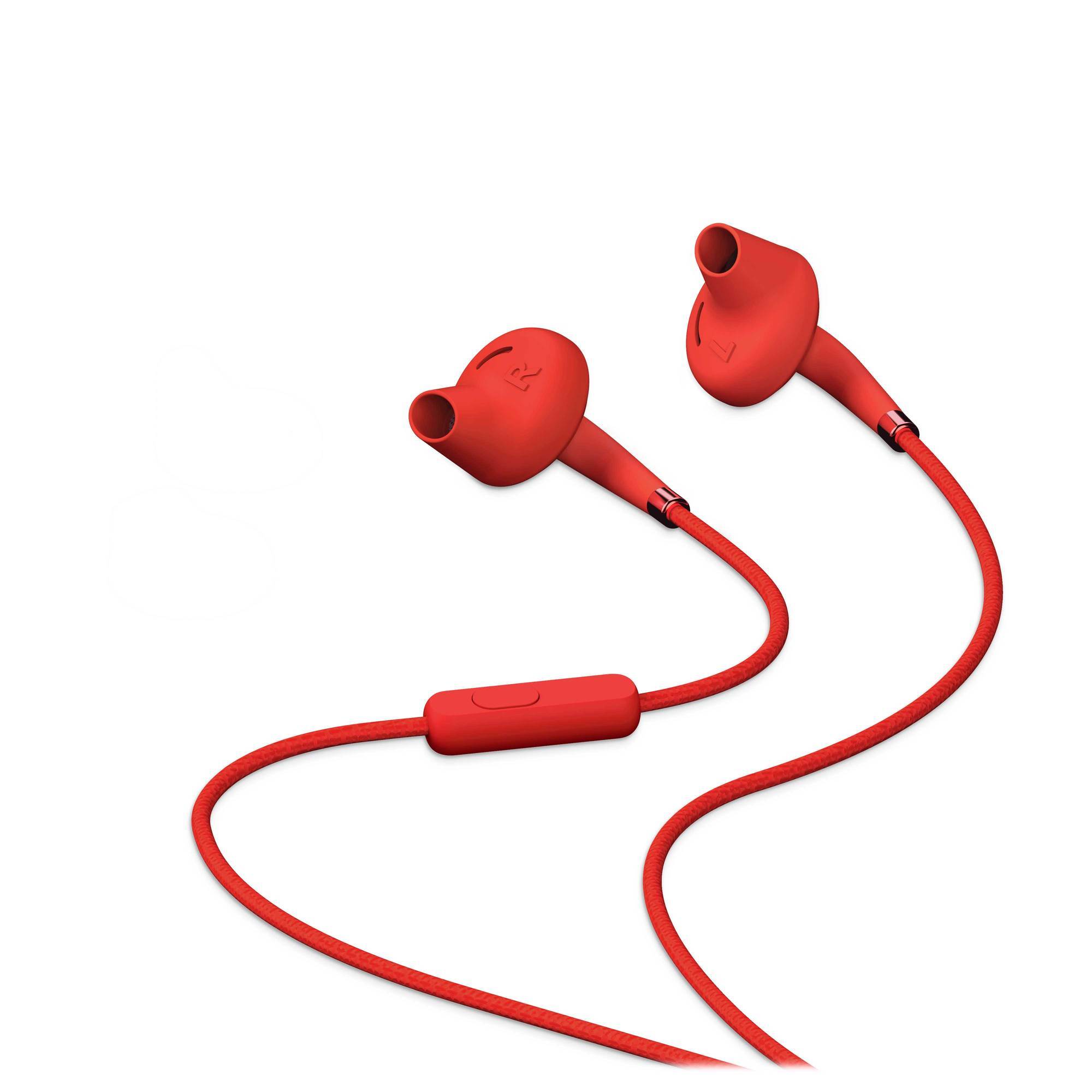 Casque Energy Sistem Style 2+ - Basses Profondes - Microphone - Contrôle de Conversation - Double Longueur - Couleur Rouge