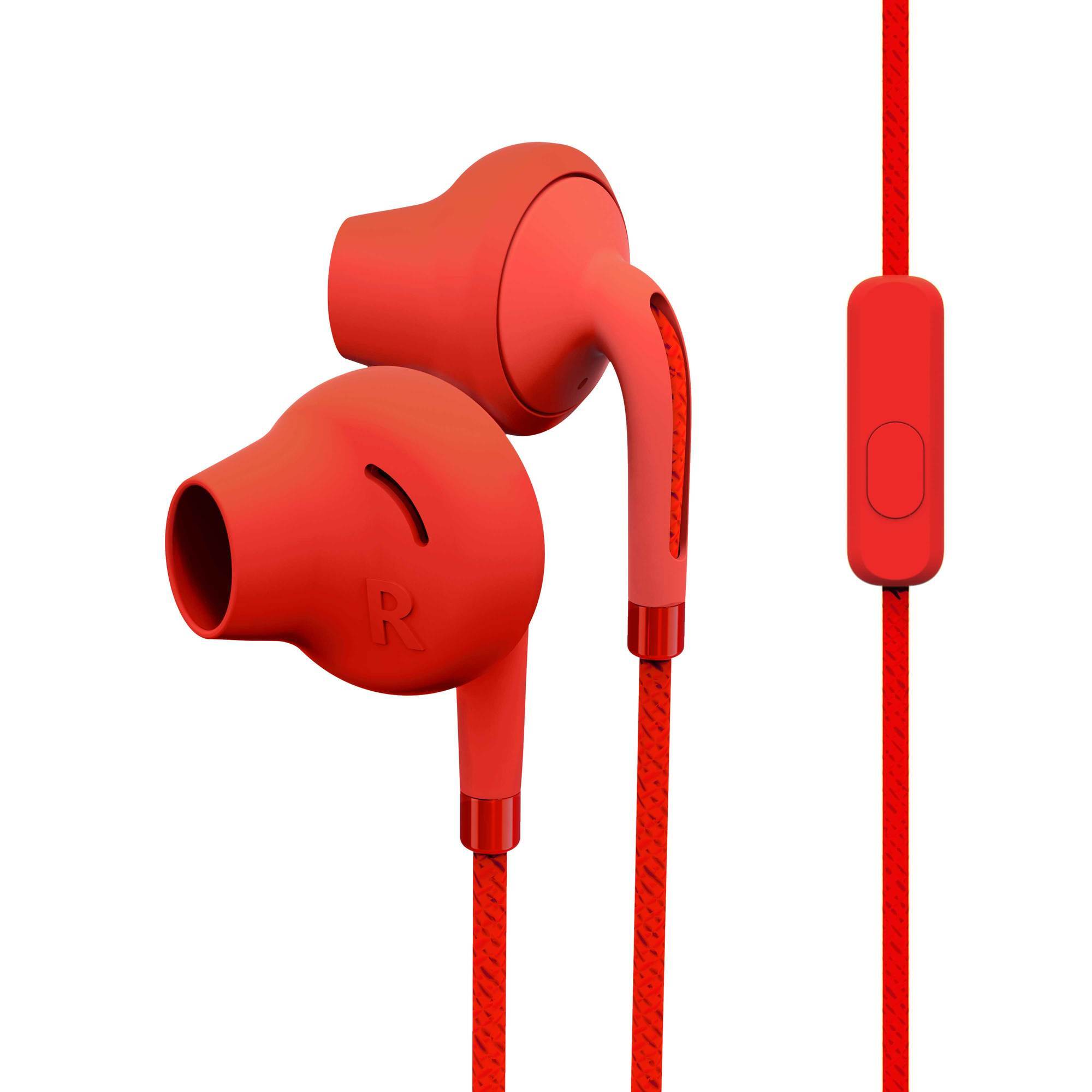 Casque Energy Sistem Style 2+ - Basses Profondes - Microphone - Contrôle de Conversation - Double Longueur - Couleur Rouge