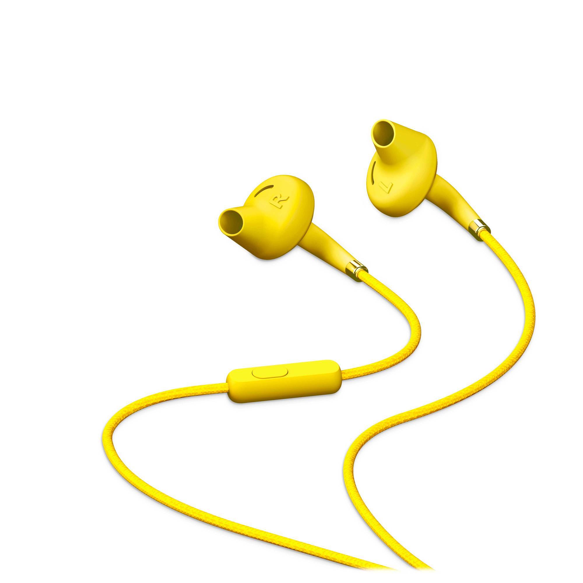 Casque Energy Sistem Style 2+ - Basses profondes - Microphone - Contrôle de conversation - Double longueur - Couleur jaune