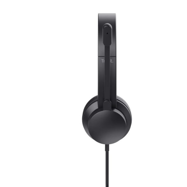 Casque filaire Trust pour ordinateur portable - Microphone réglable - Bandeau réglable - Contrôle du volume - Noir