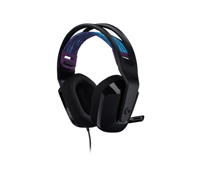 Casque gaming Logitech G335 avec microphone - Adaptateur USB-C - Multiplateforme - Haut-parleurs dynamiques - Jack 3,5 mm - Noir