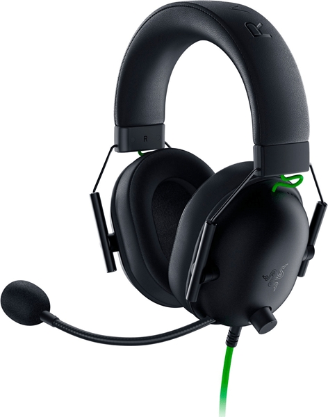 Casque gaming Razer BlackShark V2 X - Microphone cardioïde Razer HyperClear - Son 7.1 - Réduction passive du bruit - Multiplateforme - Connexion Jack 3.5 - Noir