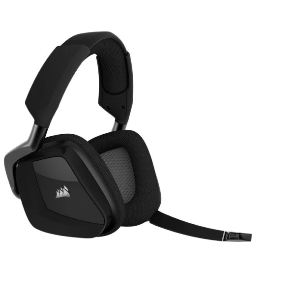 Casque gaming sans fil Corsair Void Elite avec microphone - Connectivité sans fil 2,4 GHz - Son 7.1 immersif - Jusqu'à 16 heures d'autonomie - Gris carbone