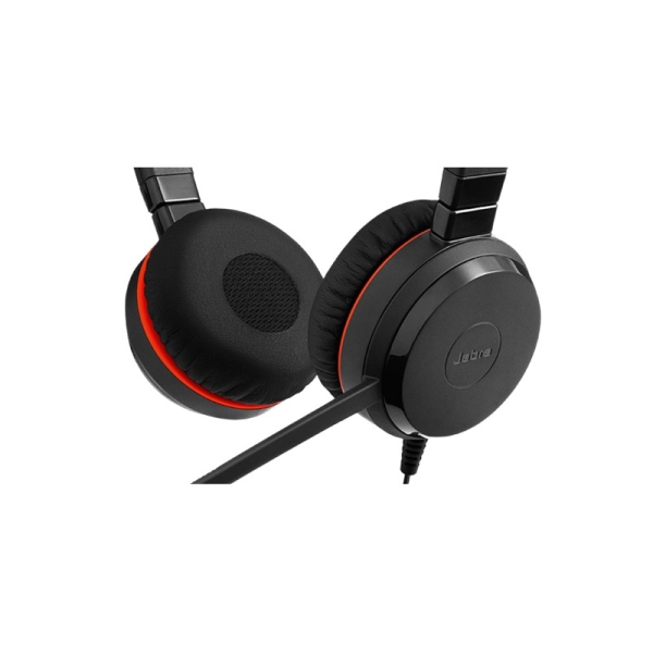 Casque Jabra Evolve 30 II MS avec microphone - Connectivité USB/3,5 mm - Suppression passive du bruit - Certifié Microsoft - Bandeau réglable - Commandes en ligne - Noir