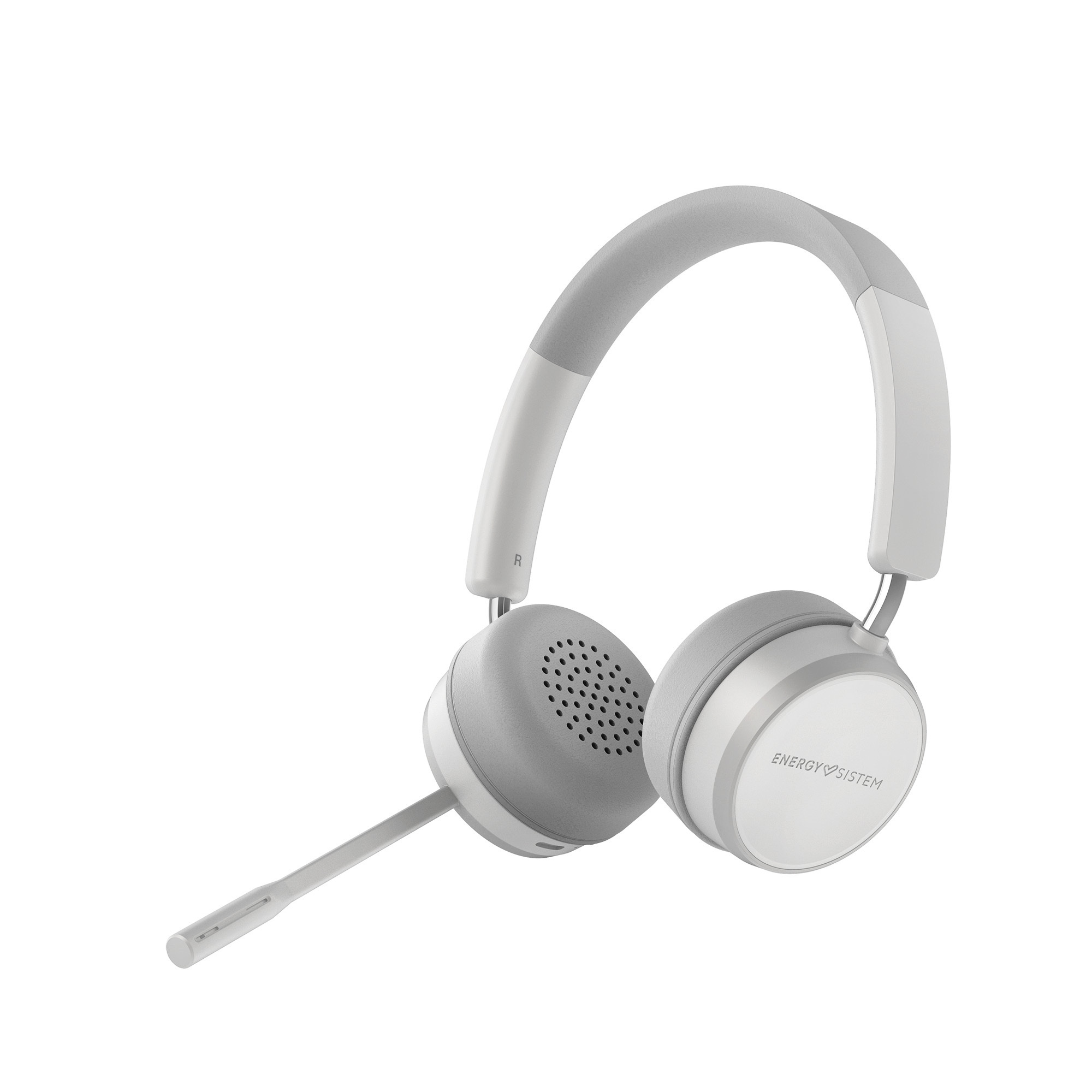 Casque sans fil Energy Sistem Office 6 - Bluetooth 5.0 - Appels vocaux HQ - Chargement rapide - Couleur blanche